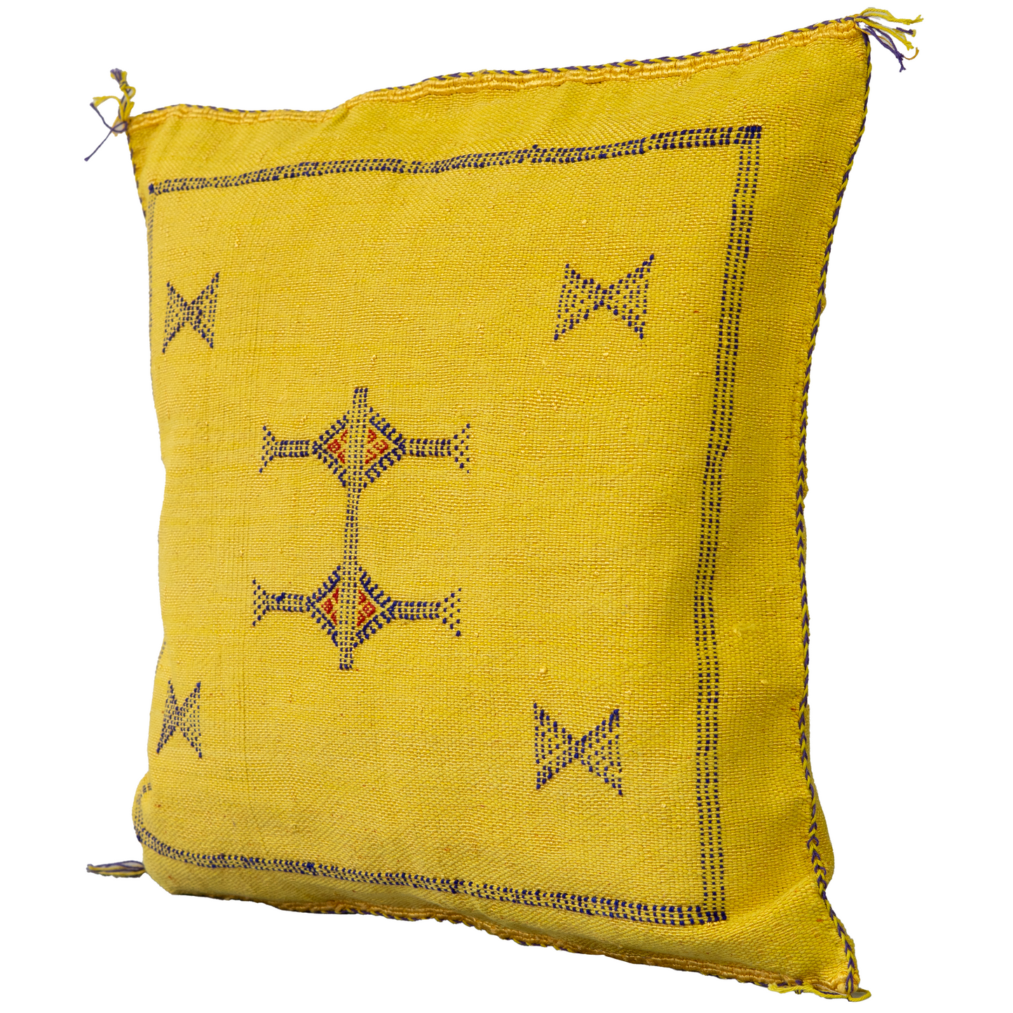 Agafay Souk Atlas Marigold Cactus Silk Pillow