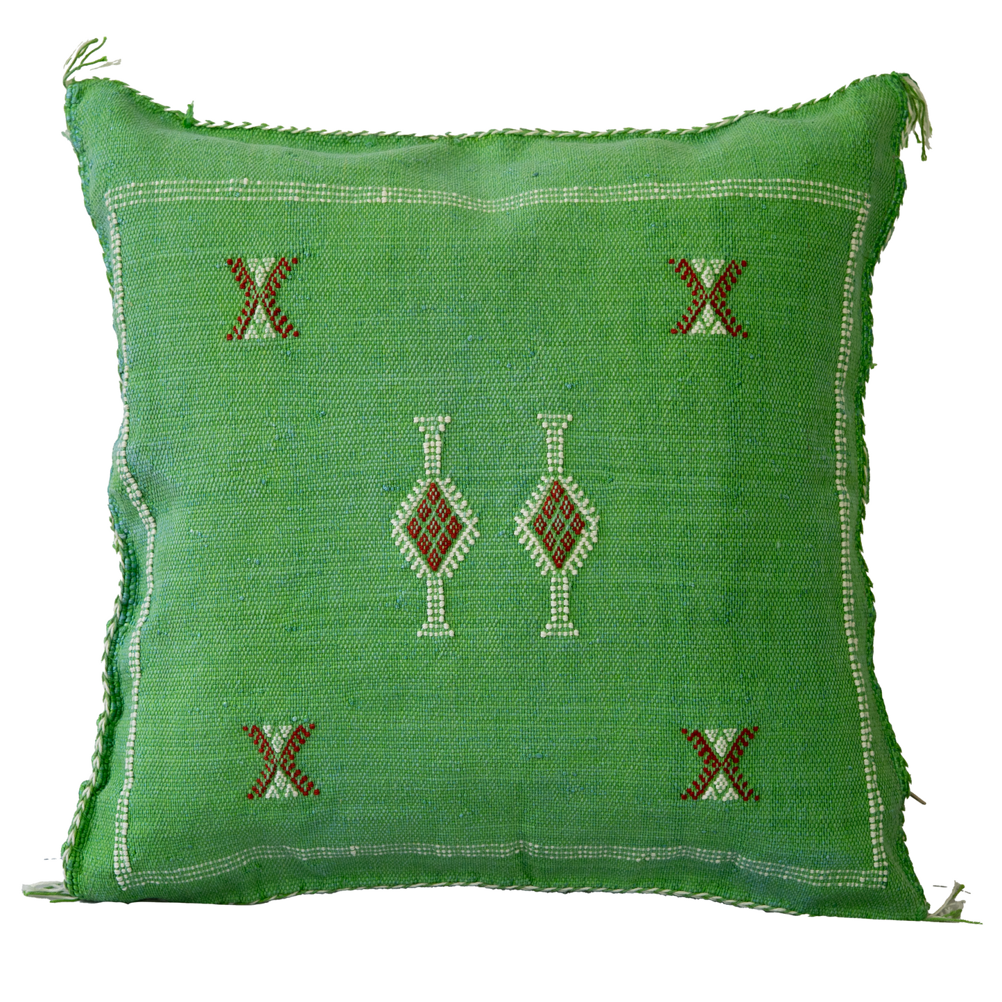 Agafay Souk Atlas Olive Cactus Silk Pillow
