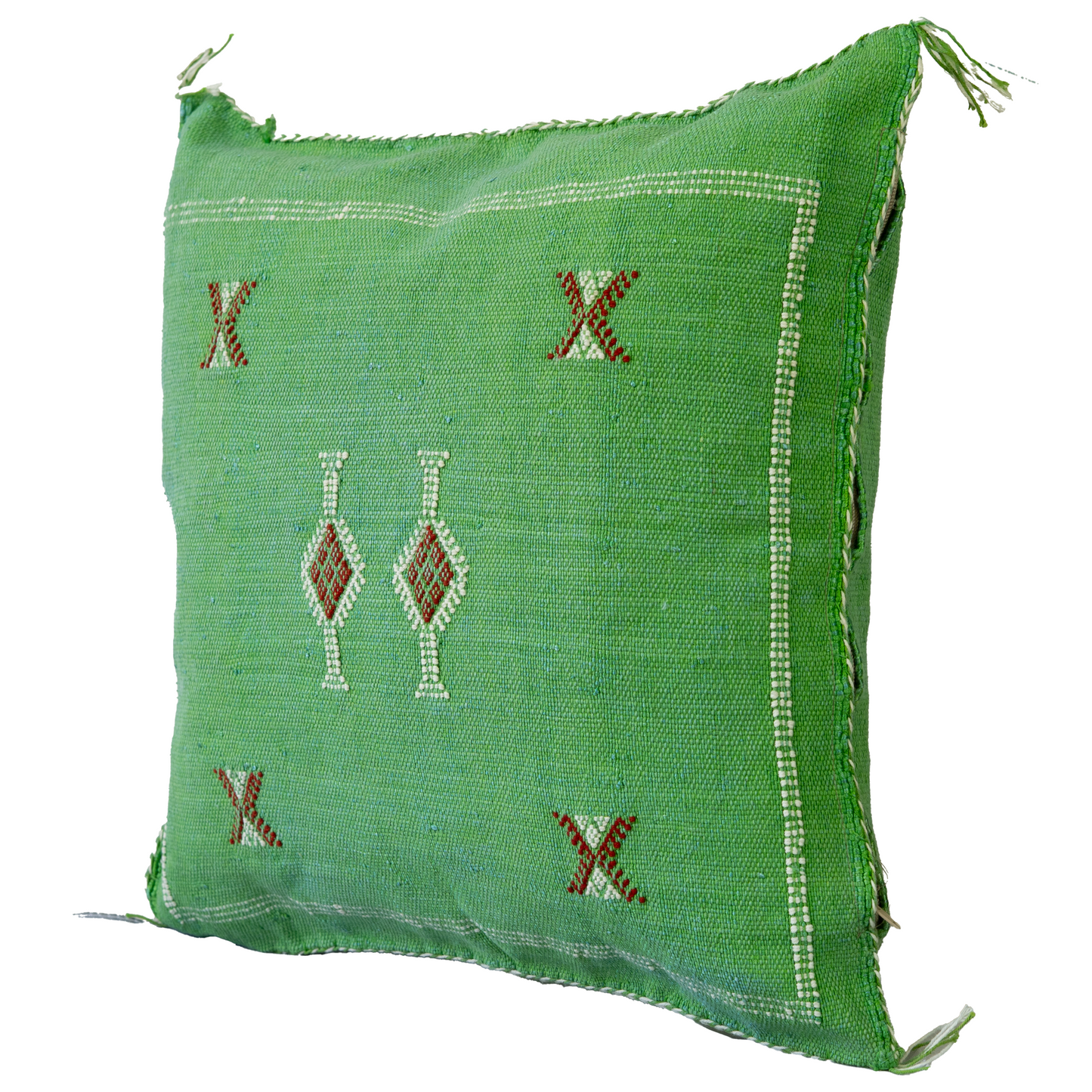 Agafay Souk Atlas Olive Cactus Silk Pillow