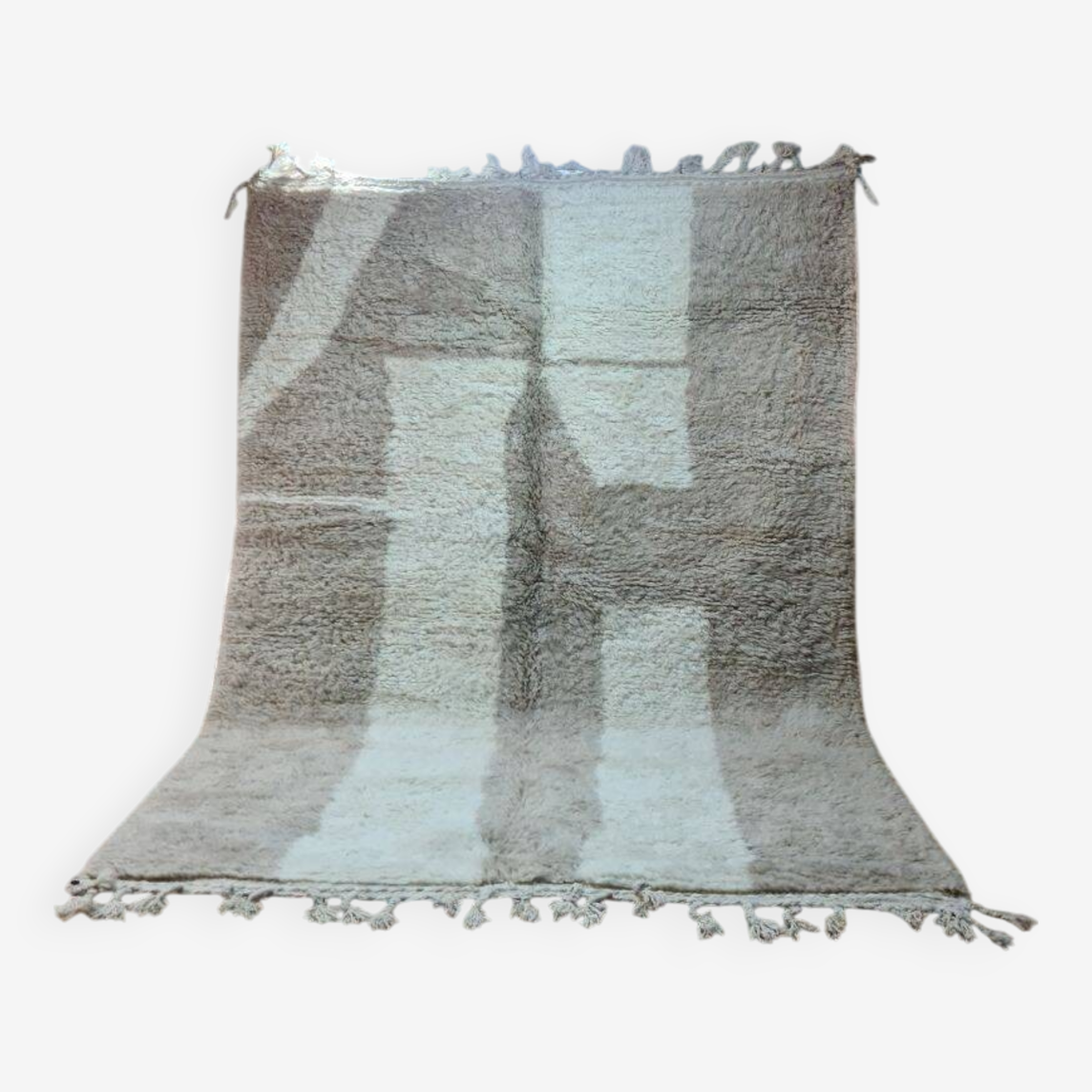 Agafay Souk Beige Minimalist Beni Ouarain Rug
