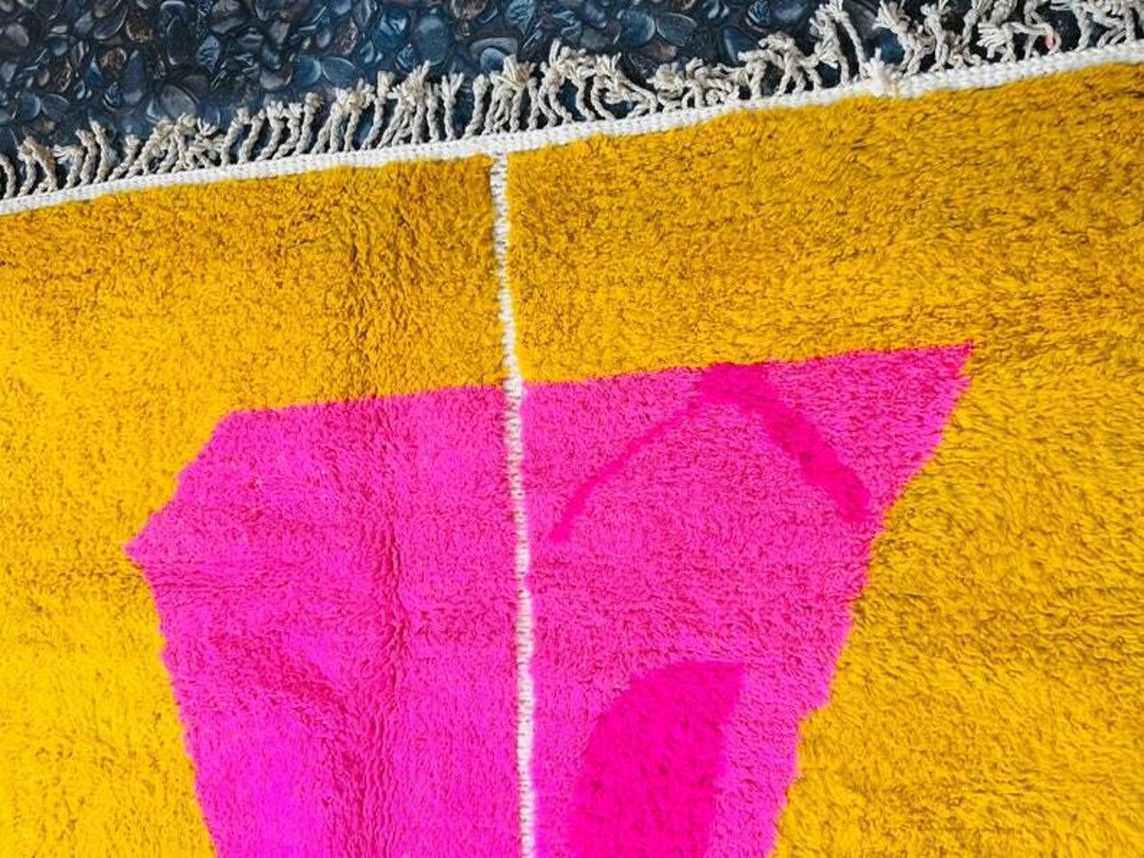 Agafay Souk Desert Fuchsia Beni Ouarain Rug