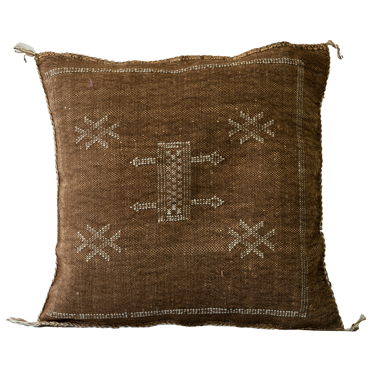 Agafay Souk Desert Umber Cactus Silk Pillow