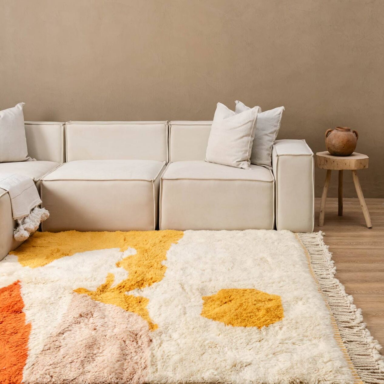 Agafay Souk Golden Dunes Beni Ouarain Rug
