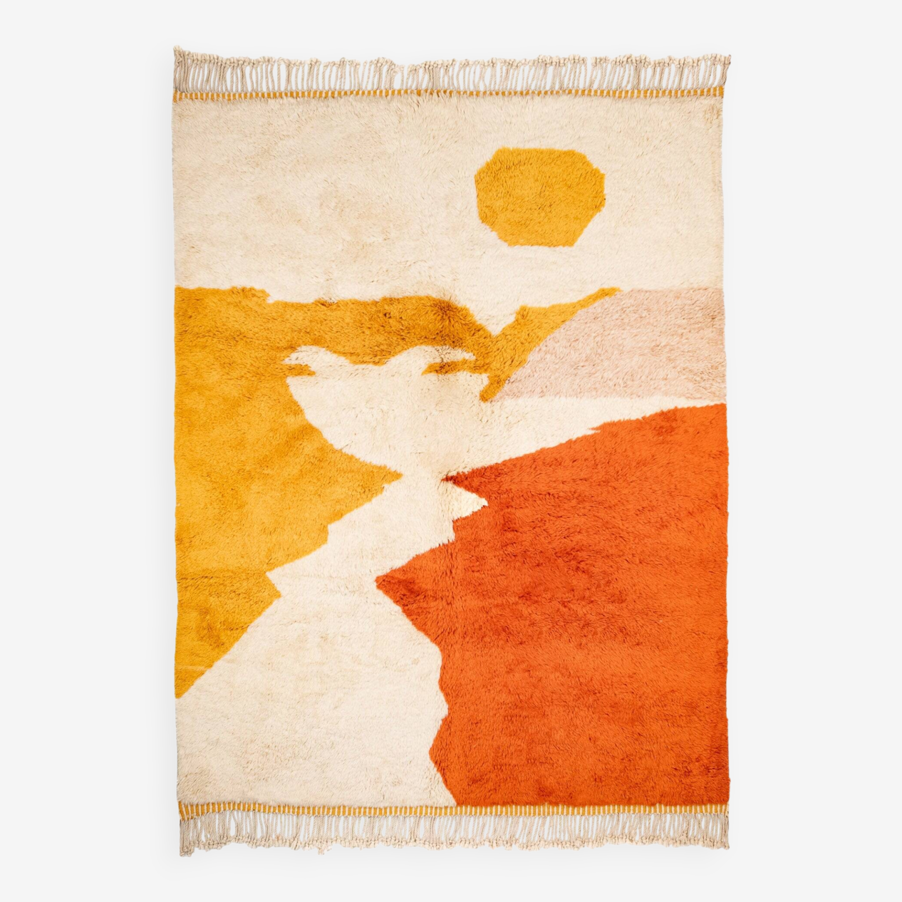 Agafay Souk Golden Dunes Beni Ouarain Rug