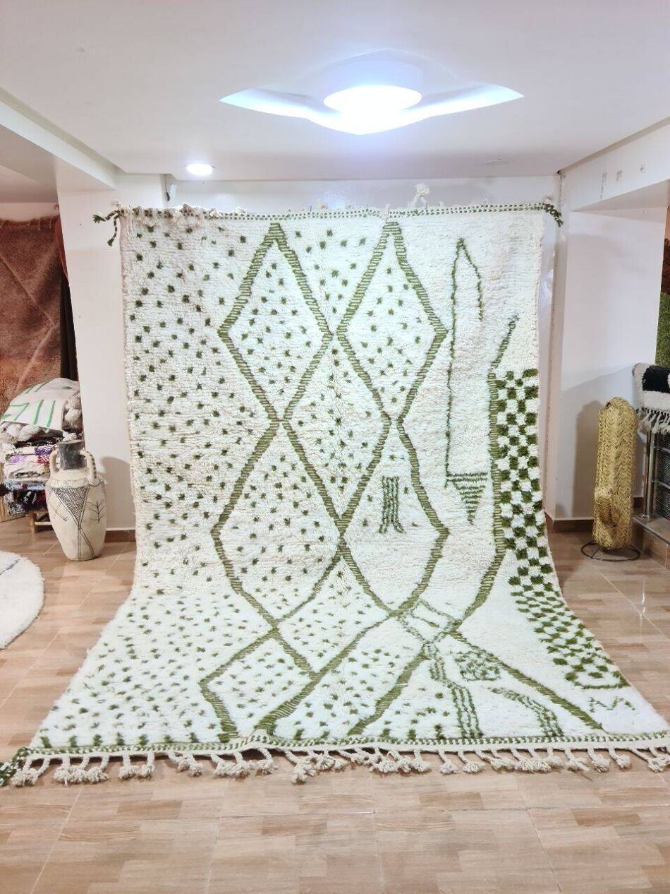 Agafay Souk Green Tifinagh Beni Ouarain Rug