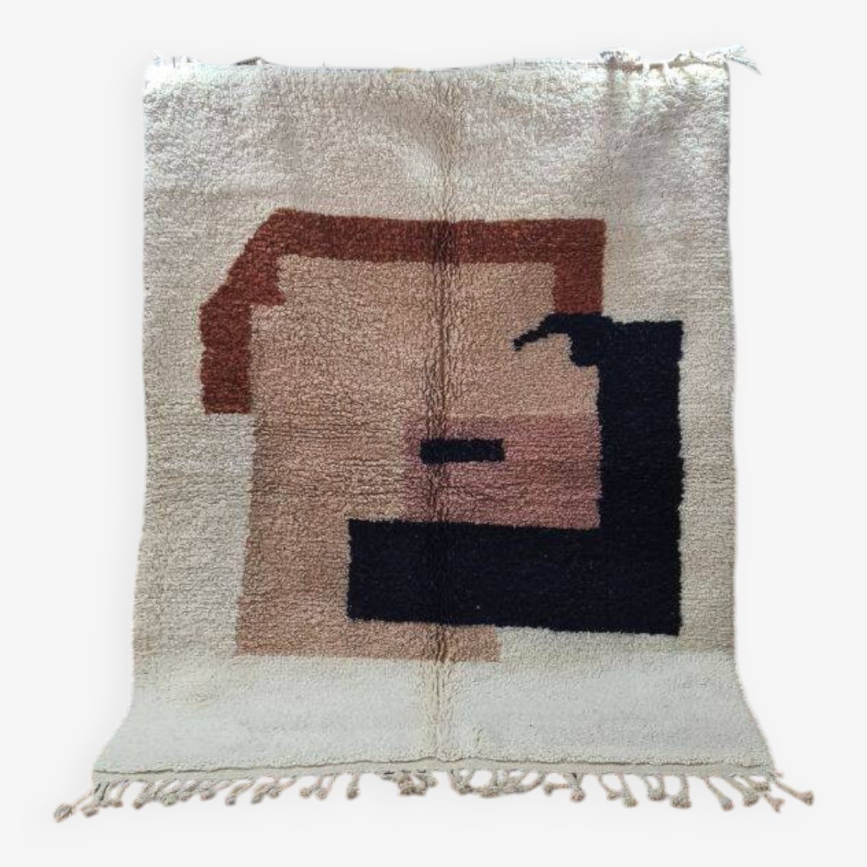 Agafay Souk Beni Ourain Handmade Wool Berber Rug