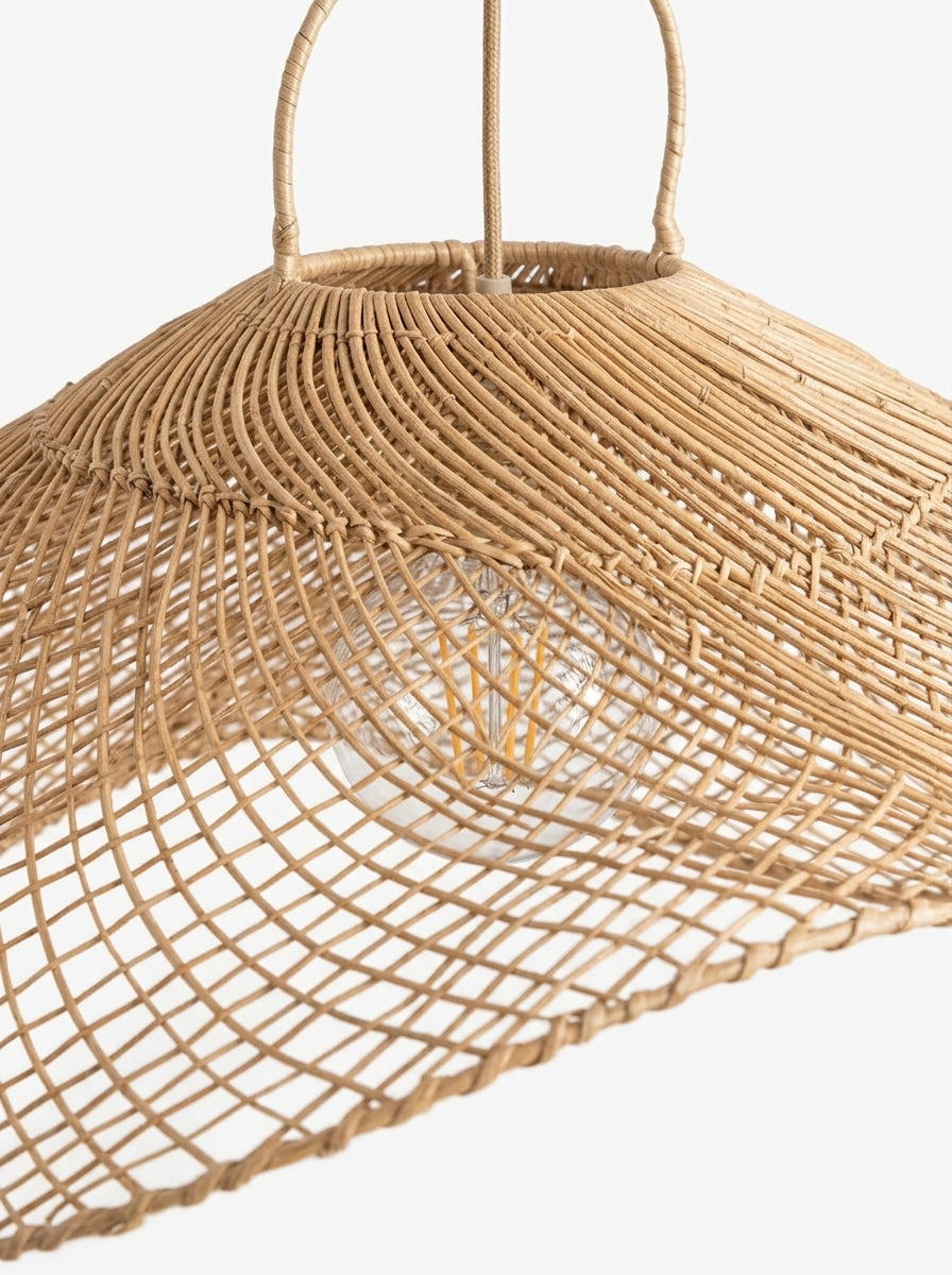 Agafay Souk Harbor Wave Rattan Pendant Lamp