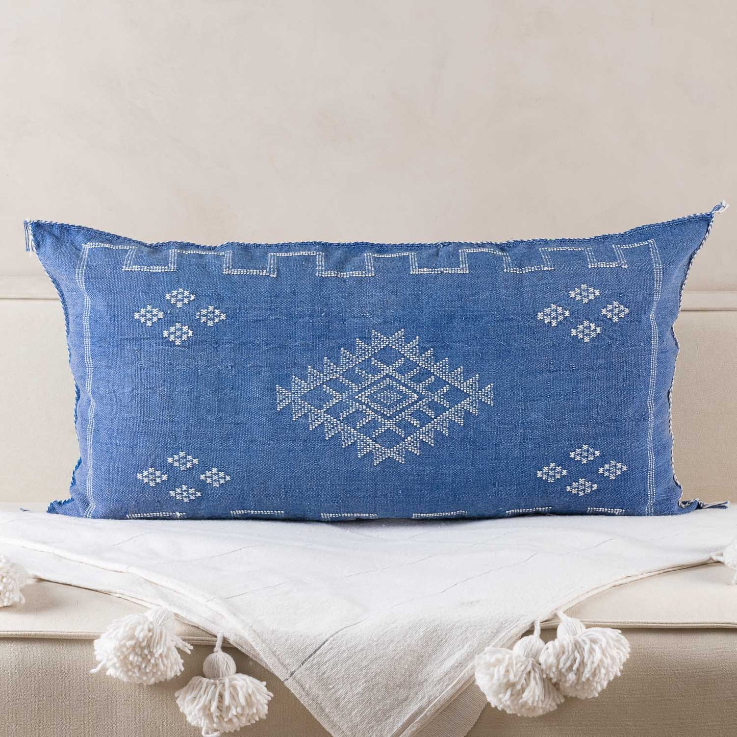 Agafay Souk Midnight Dunes Cactus Silk Pillow