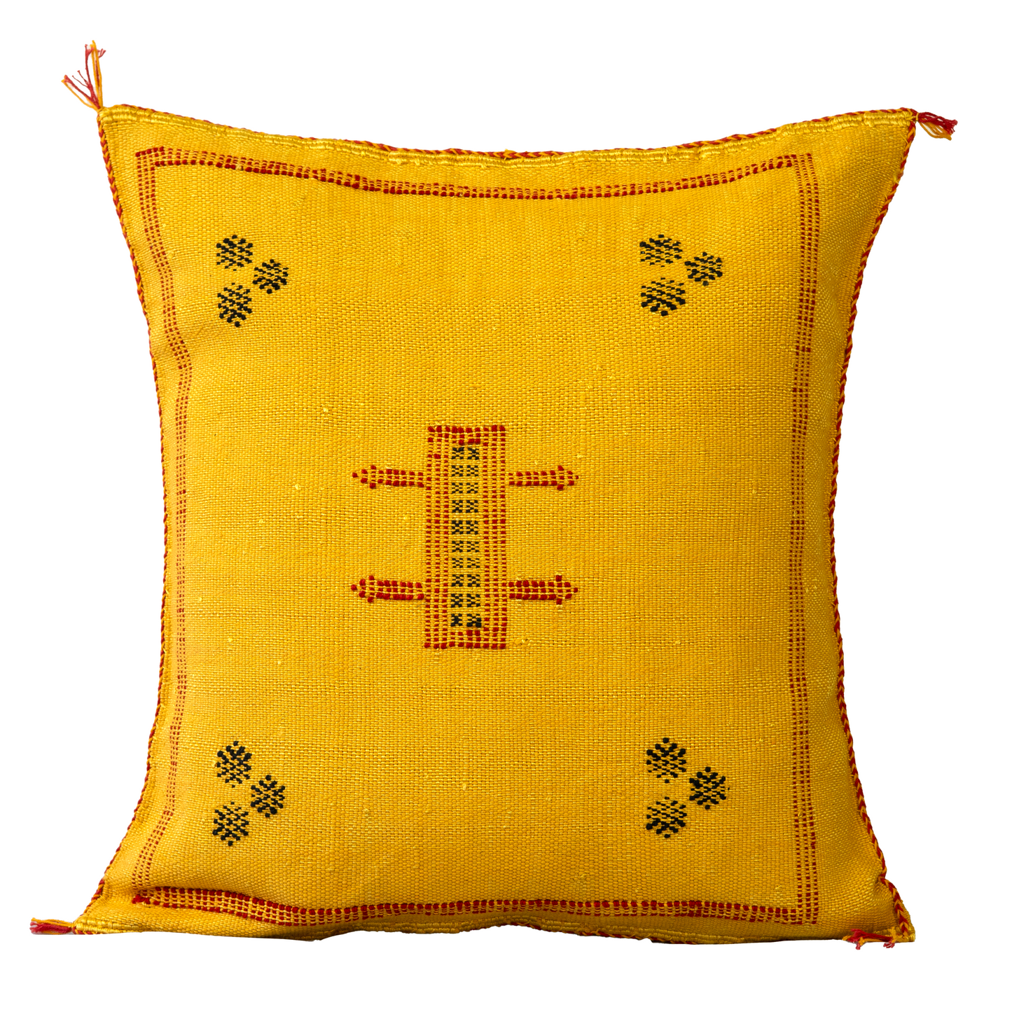Agafay Souk Nomad Flame Cactus Silk Pillow