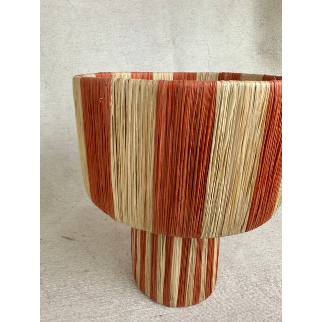 Agafay Souk Orange Raffia Lamp