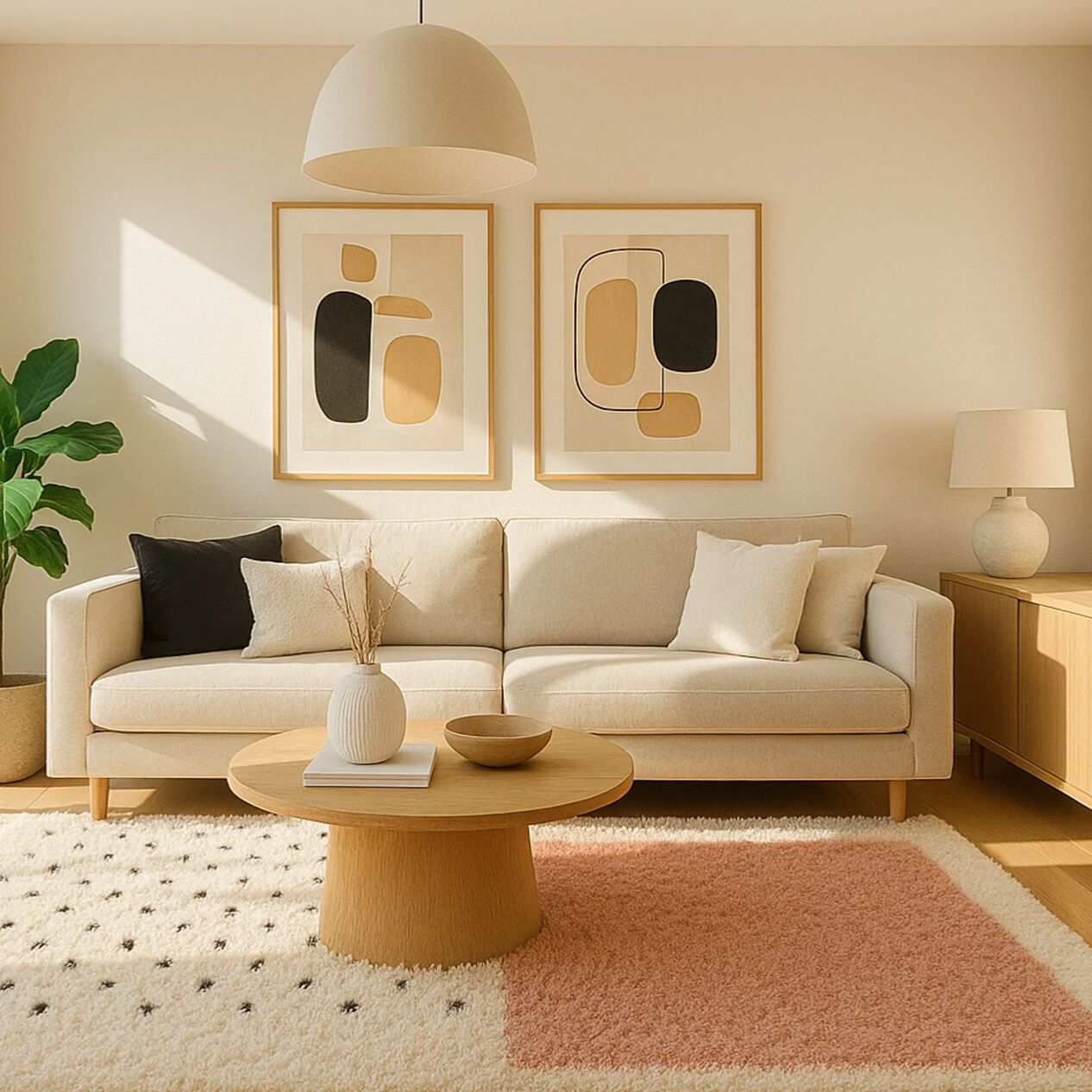 Agafay Souk Painted Blush Oasis Beni Ouarain Rug