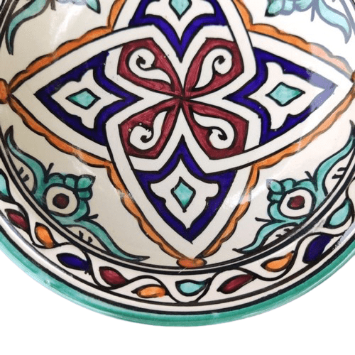 Agafay Souk Safi Jewel Motif Ceramic Plate