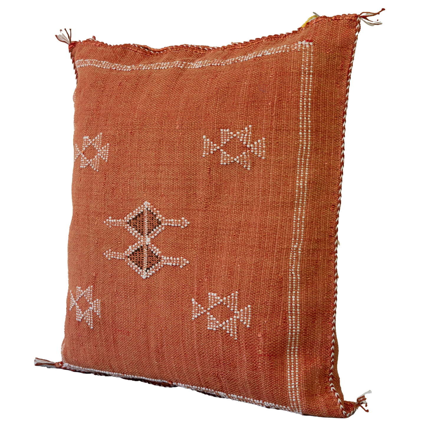 Agafay Souk Terracotta Cactus Silk Pillow