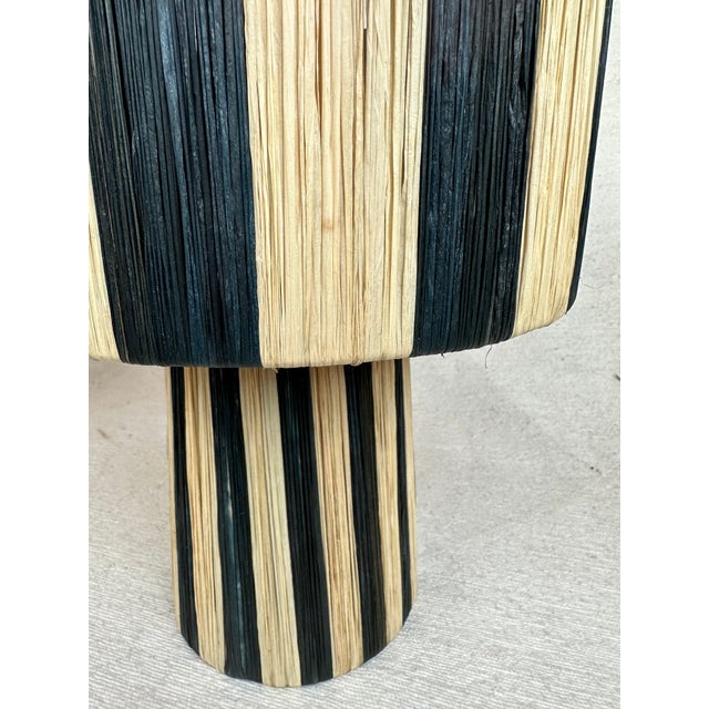 Agafay Souk Black Raffia Lamp