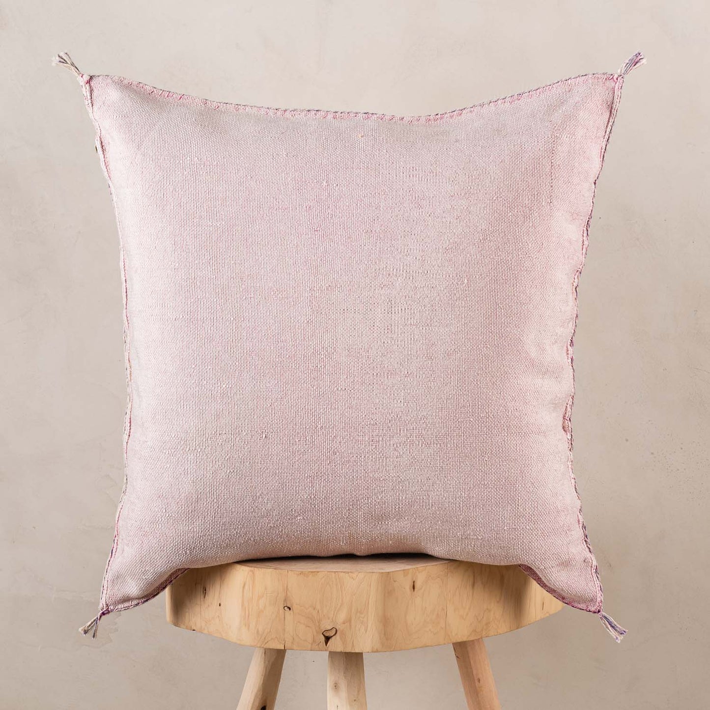 Agafay Souk Cactus Silk Pillow – Desert Rose