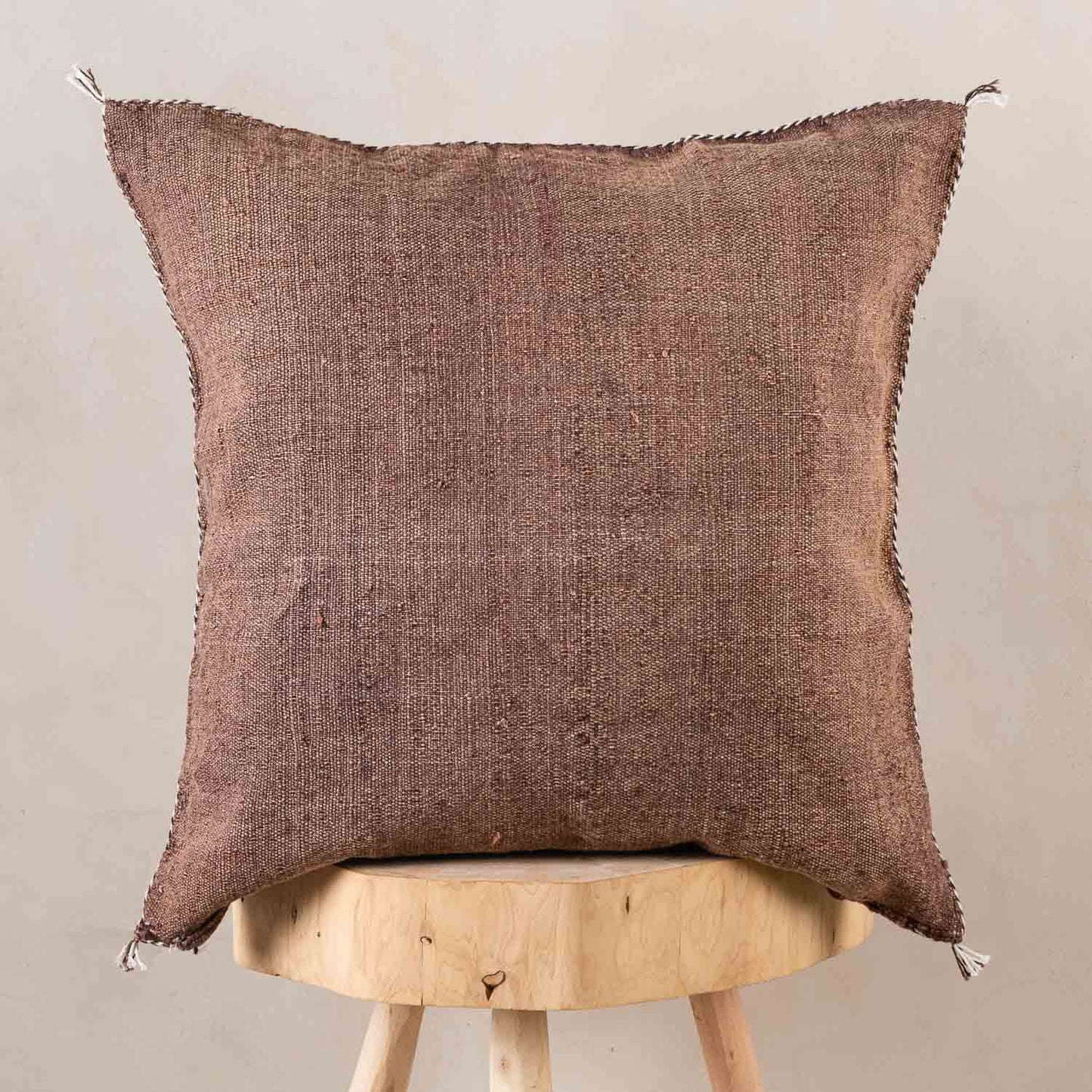 Agafay Souk Cactus Silk Pillow – Earth Clay