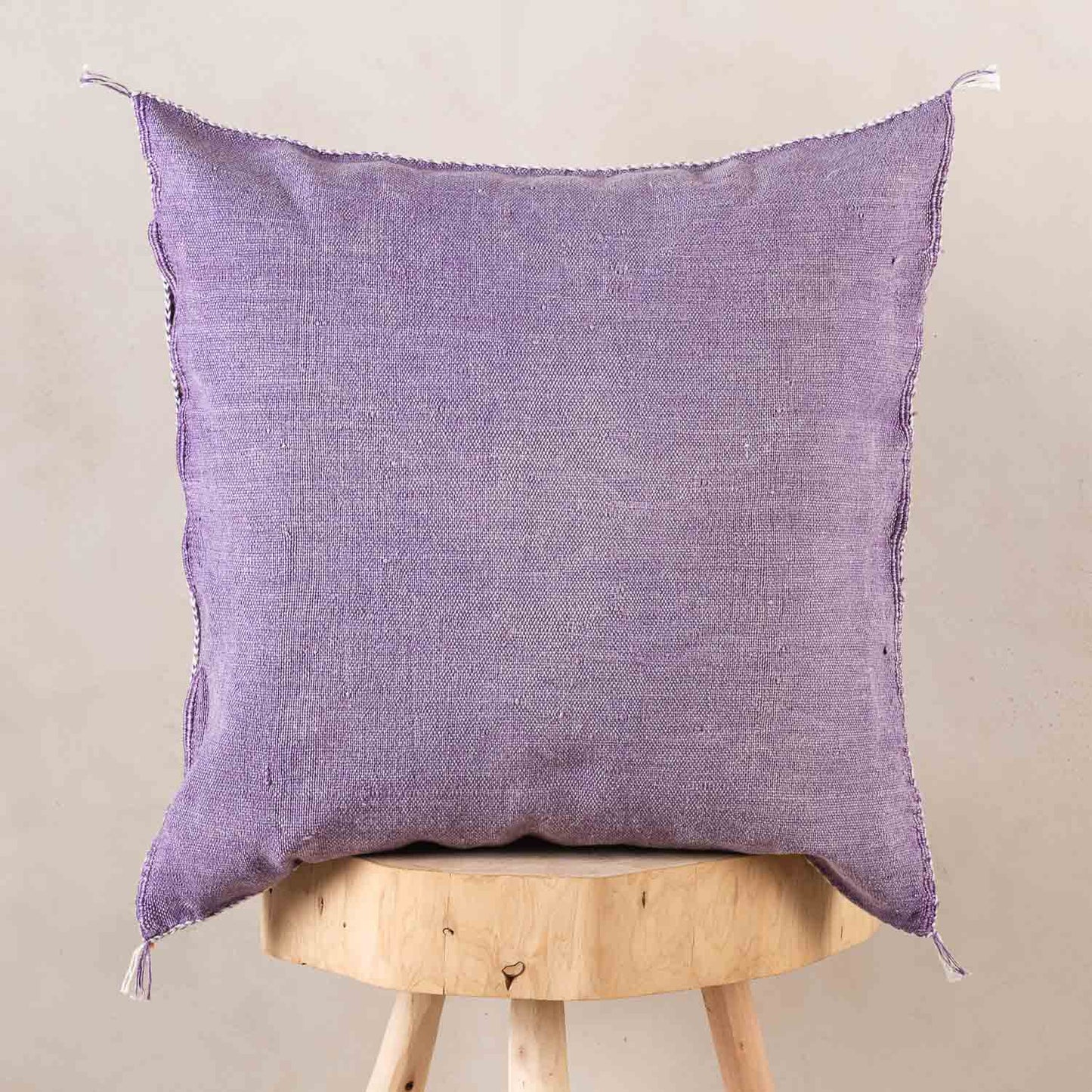 Agafay Souk Cactus Silk Pillow – Lavender Mist