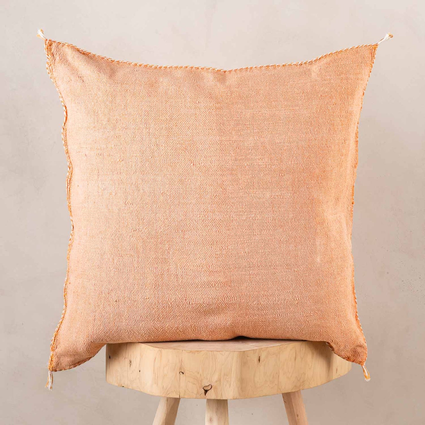Agafay Souk Cactus Silk Pillow – Sand Blush
