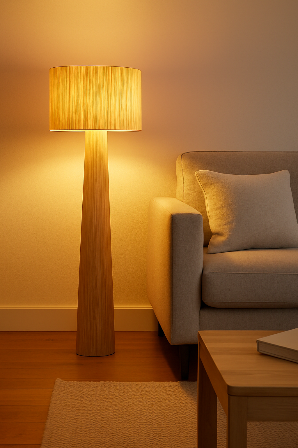 Agafay Souk Golden beige Raffia Lamp