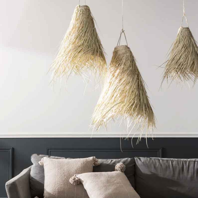 Agafay Souk Handmade Palm Leaf Lampshade