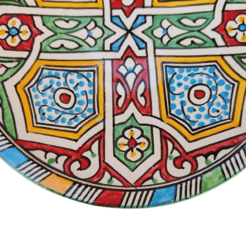 Agafay Souk Kasbah Geometry Ceramic Plate