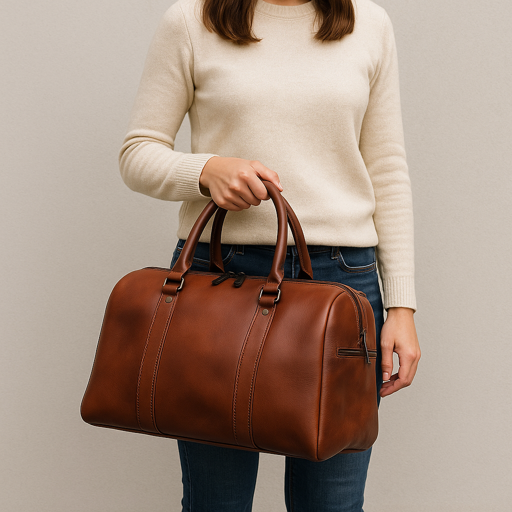 Agafay Souk Leather Travel Bag