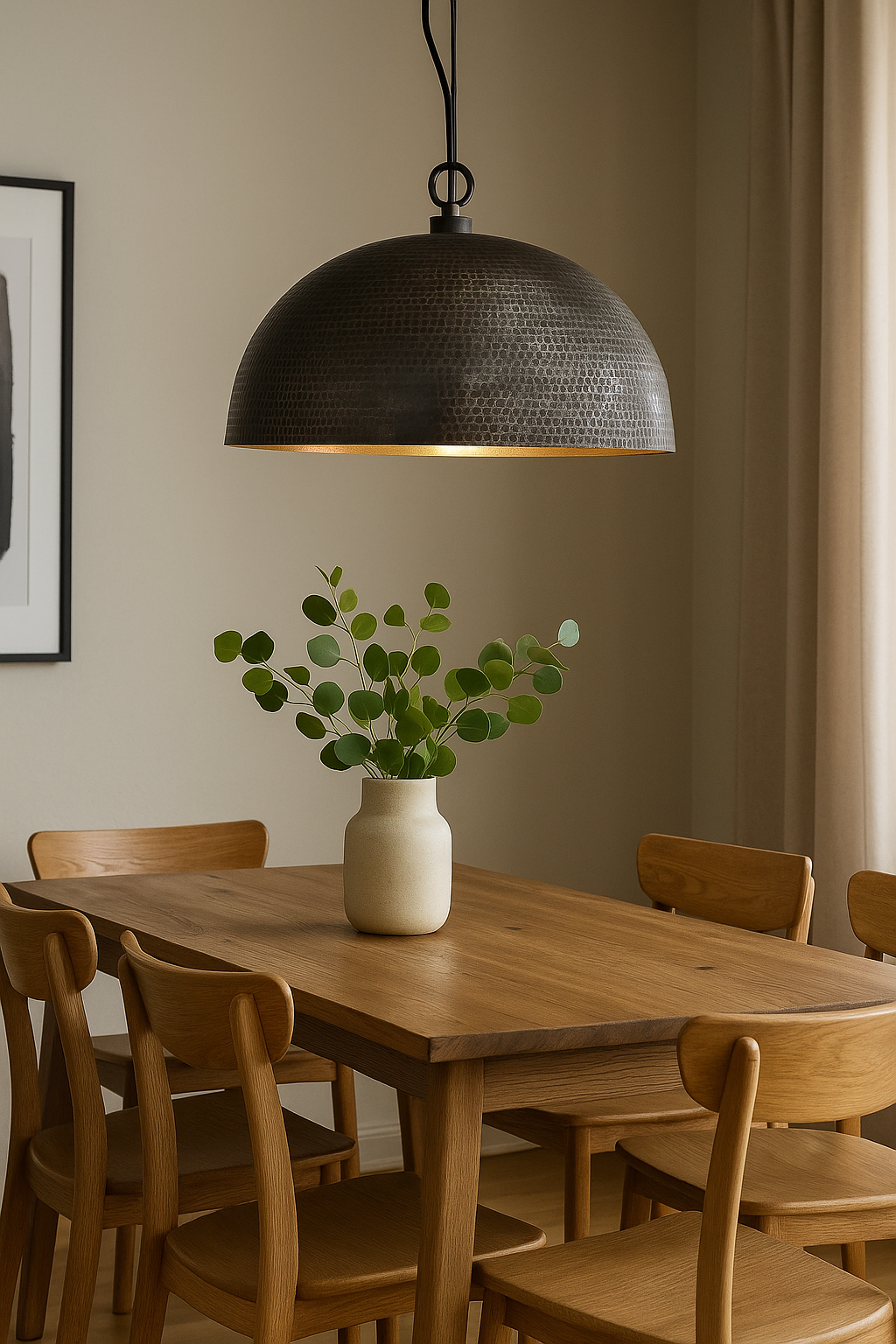 Agafay Souk Noir Shell Pendant Light