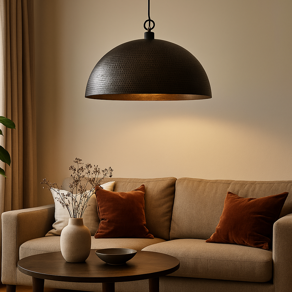 Agafay Souk Noir Shell Pendant Light