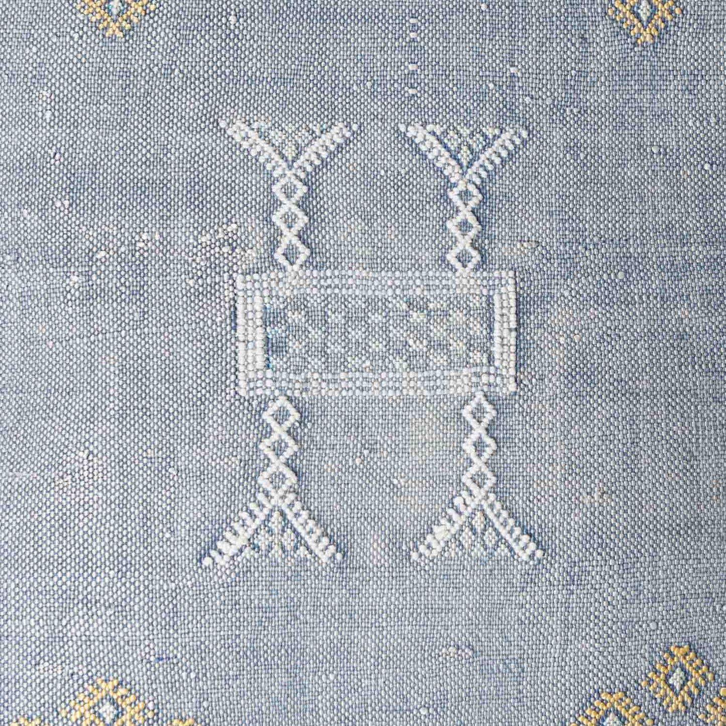 Agafay Souk Mist Blue Cactus Silk Pillow