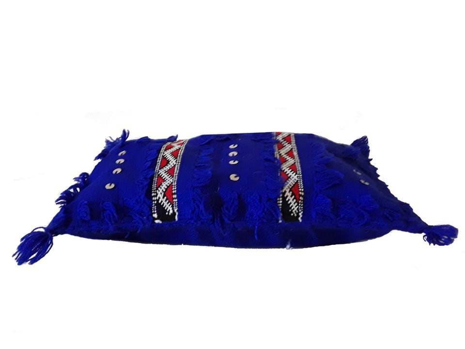 Blue Moroccan Handira Pillow