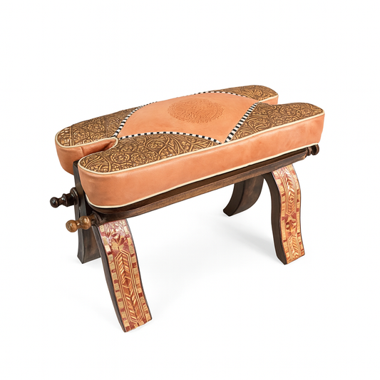 Agafay Souk Amber Crest Stool