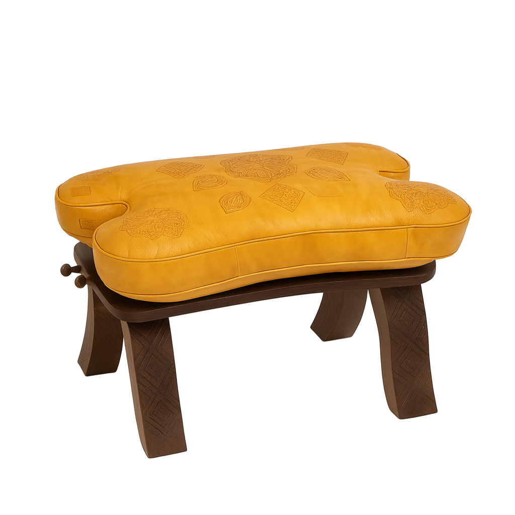 Agafay Souk Amber Crest Stool