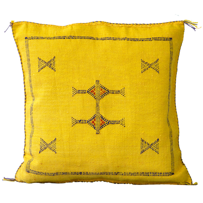 Agafay Souk Atlas Marigold Cactus Silk Pillow