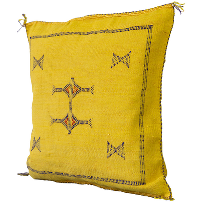 Agafay Souk Atlas Marigold Cactus Silk Pillow