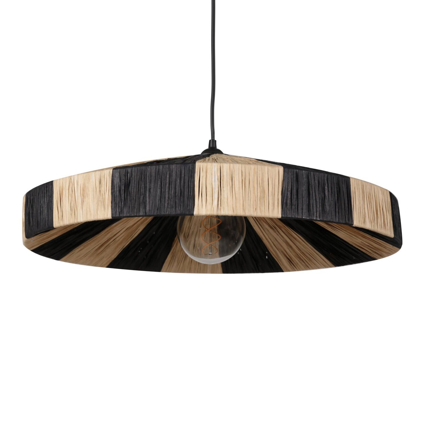 Agafay Souk Atlas Noir Raffia Pendant Lamp
