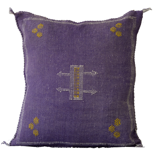 Agafay Souk Atlas Violet Cactus Silk Pillow