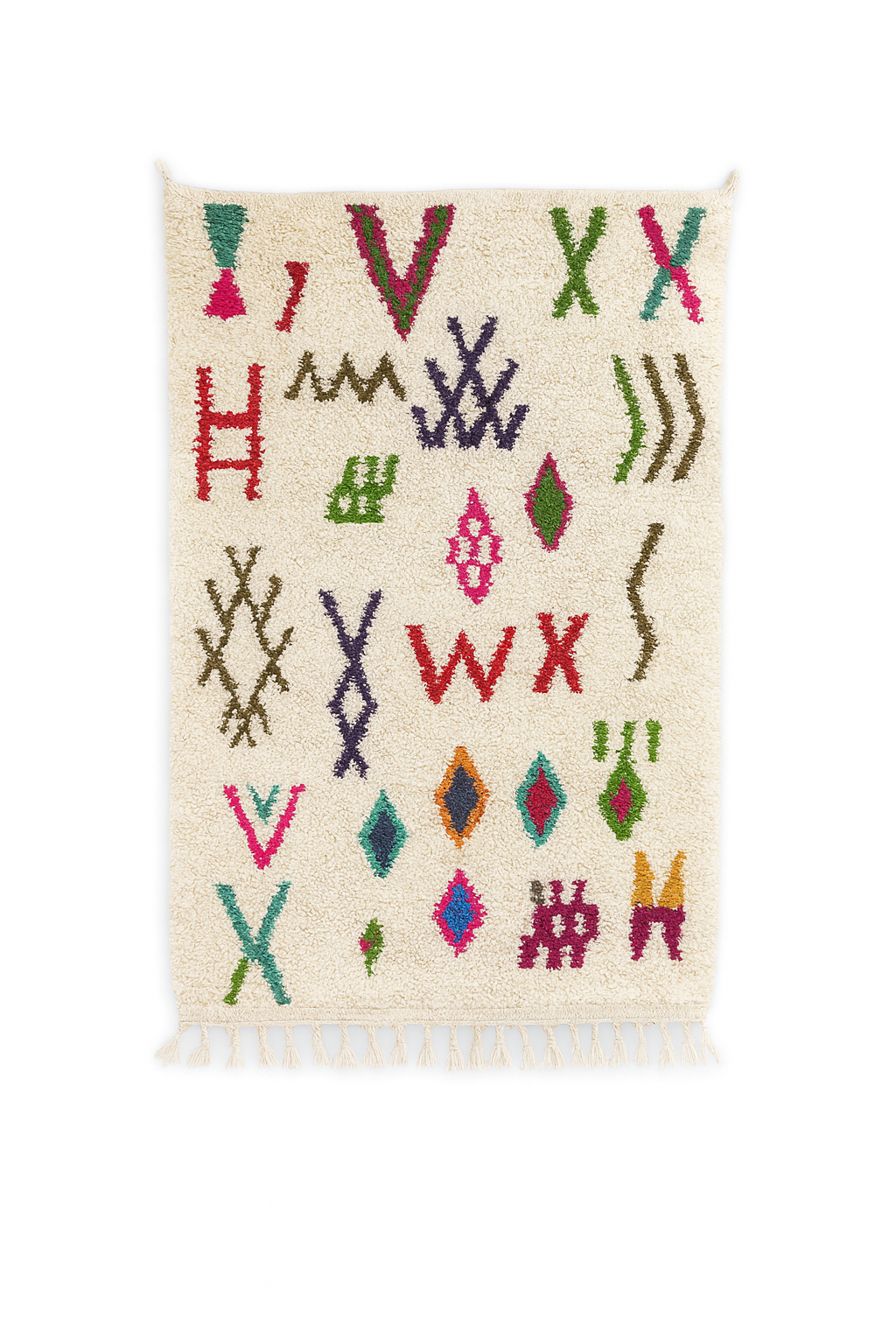 Agafay Souk Azilal Heritage Symbols Mini Rug