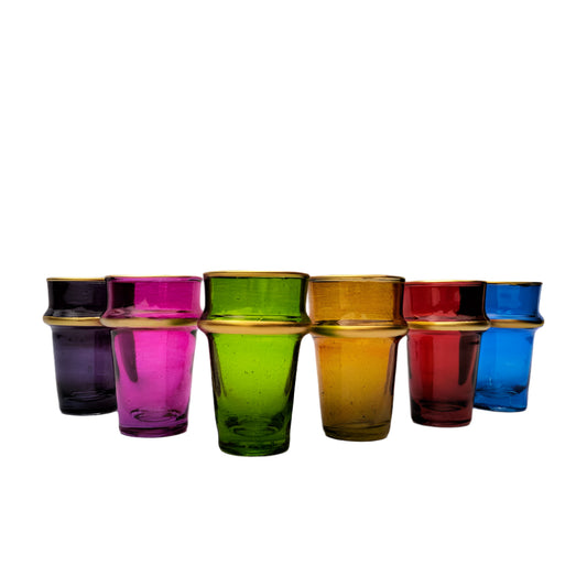 Agafay Souk Beldi Bloom  Glasses (Set of 6)