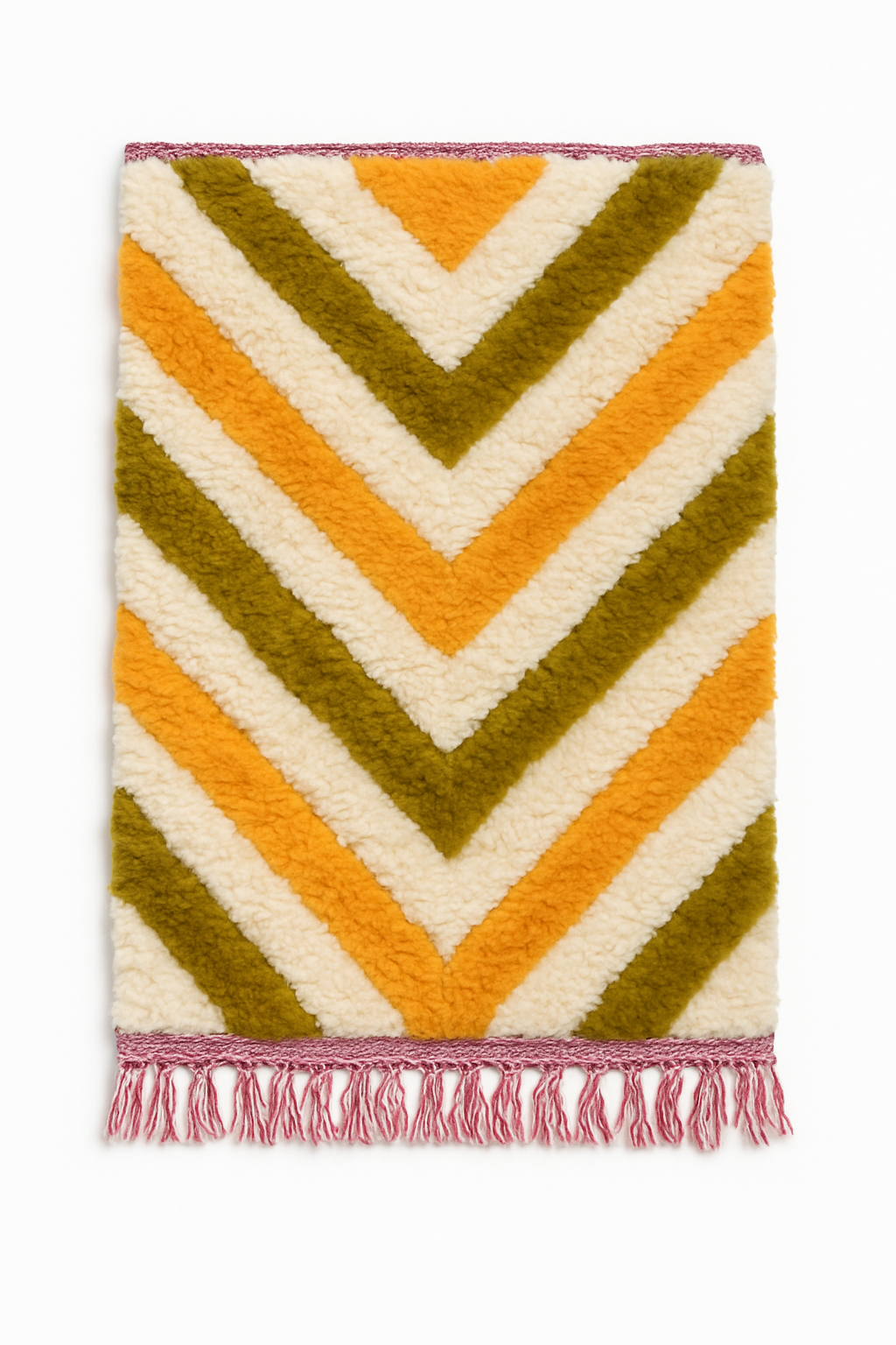 Agafay Souk Beni Ourain Golden Path Mini Rug
