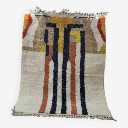 Agafay Souk Beni Ourian Handmade Wool Rug