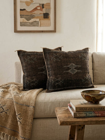 Agafay Souk Berber Earth Cactus Silk Pillow