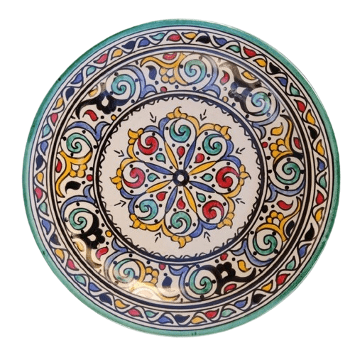 Agafay Souk Berber Petal Harmony Ceramic Plate