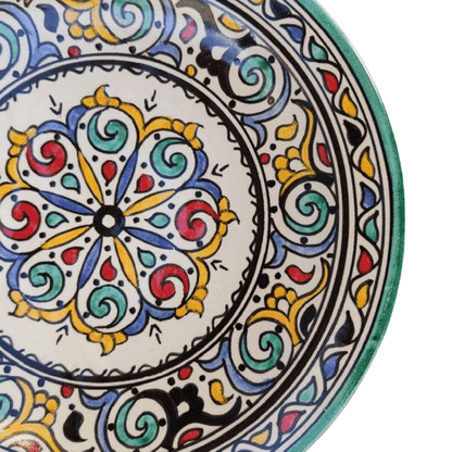 Agafay Souk Berber Petal Harmony Ceramic Plate