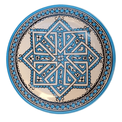 Agafay Souk Blue Atlas Harmony Ceramic Plate