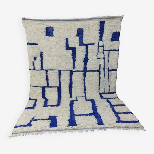Agafay Souk Blue Grid Azilal Rug