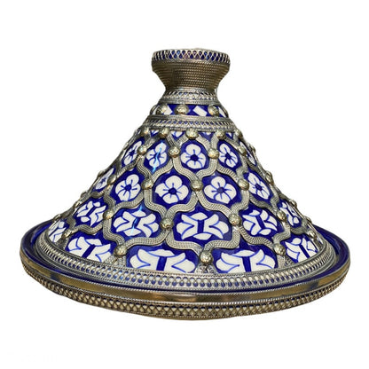 Agafay Souk Blue Mosaic Crown Tagine