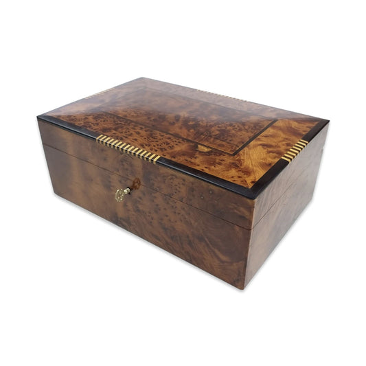 Agafay Souk Bordered Thuya Wood Jewelry Box