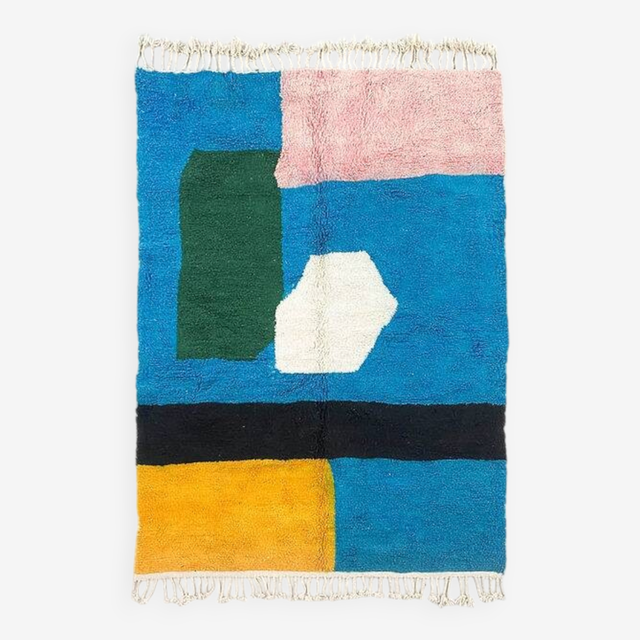 Agafay Souk Casbah Blue Beni Ouarain Rug