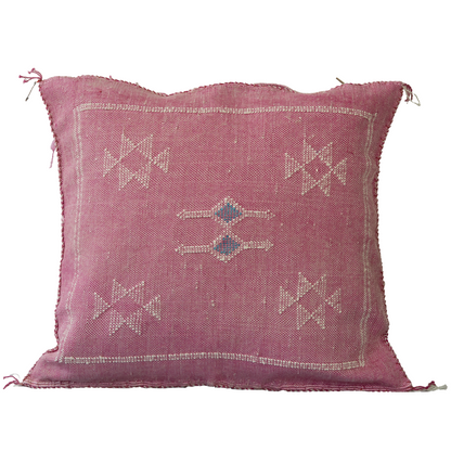 Agafay Souk Desert Orchid Cactus Silk Pillow