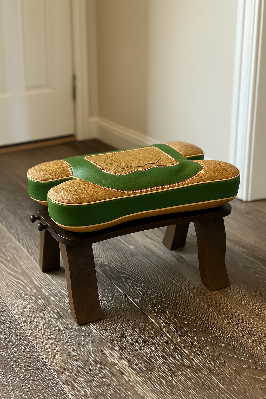 Agafay Souk Emerald Crest Stool
